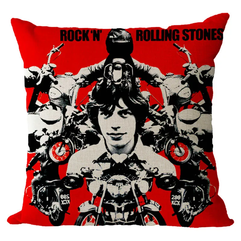 Baolifu традиционные блюз-рок группы классический rolling Камни patterncushion для диван автомобиля кресло Пледы Подушки Домашний Декор B076 - Цвет: C2