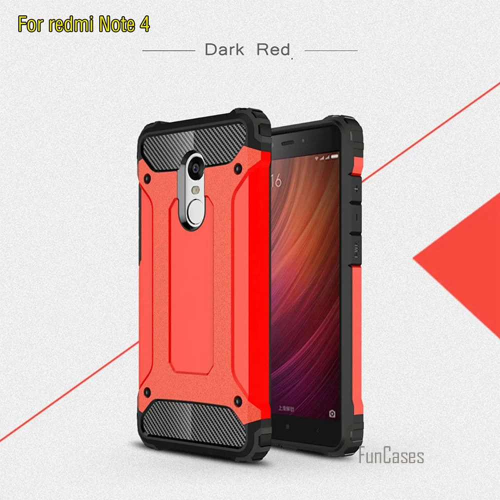 Бронированный чехол для Xiaomi Redmi note 4 s 5 дюймов модные защитные чехлы телефонов