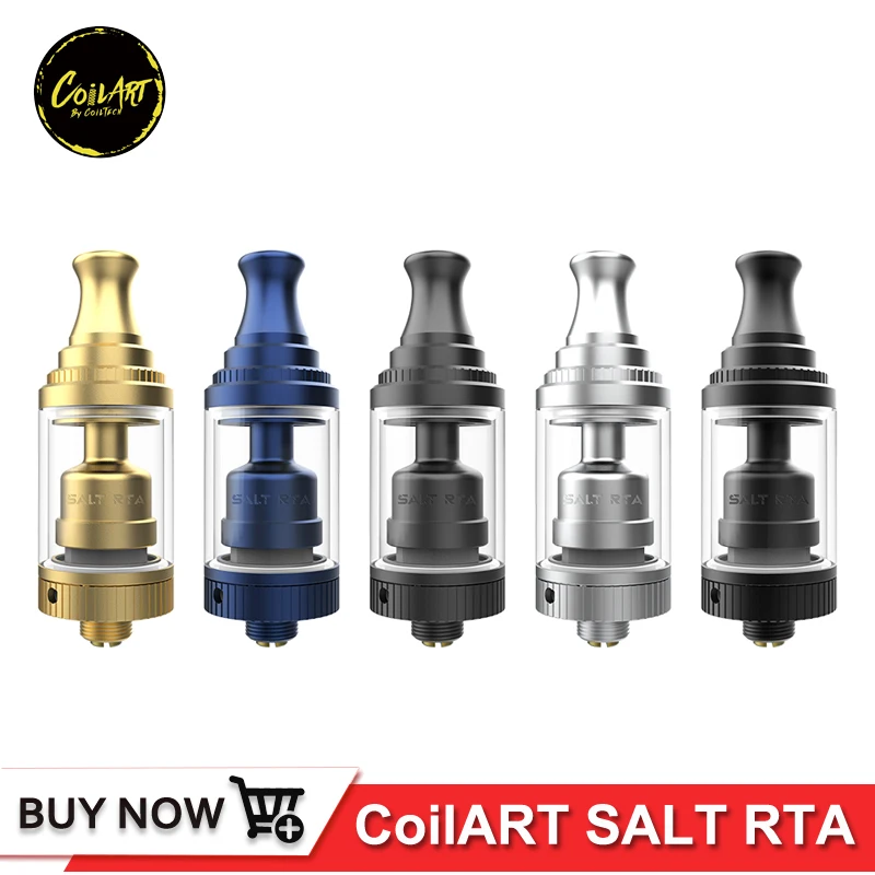 Оригинальный Coilart соль RTA Танк 18 мм 2 мл 3 5 пузырь стекло трубки регулируемый поток