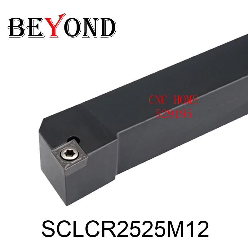 

BEYOND SCLCR SCLCL SCLCR2525M12 SCLCL2525M12 Внешний токарный станок Держатель токарного инструмента CCMT120404-EM YBG205 Режущий хвостовик с ЧПУ