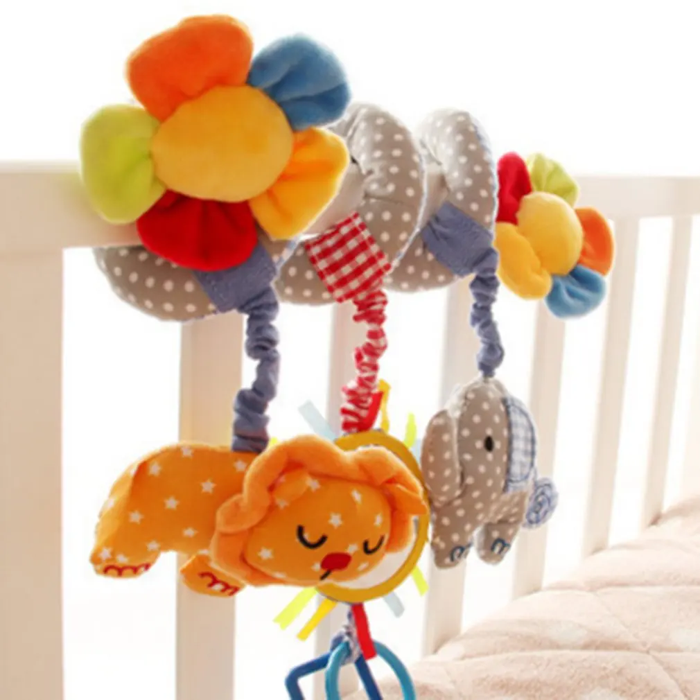 Красочные детские погремушки мультфильм животных модели Детская кровать
