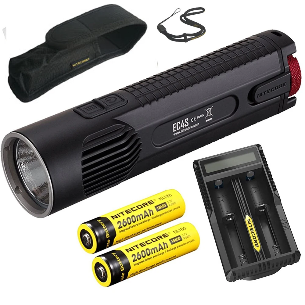 Nitecore EC4S 2150 люменов CREE XHP50 светодиодный фонарик для охоты кемпинга + 1 зарядное