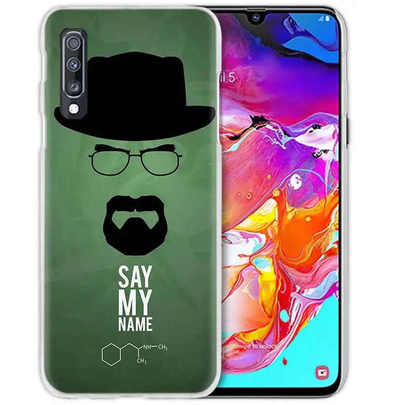 Чехол с принтом «во все тяжкие» чехол для samsung Galaxy A50 A70 A20e A40 A30 A20 A10 A8 A6 плюс A9 A7 жестркий прозрачный пк чехлы для телефона с бумажником и крышка