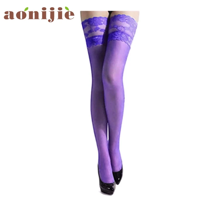 2017 5 цветов женские носки сексуальные летние кружевные прозрачные высокие чулки