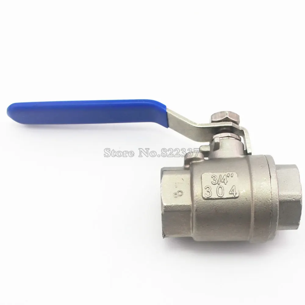 BSPT 1/" 3/8" 1/" 3/4" " 1-1/4" 1-1/" женский из нержавеющей стали SS304 2P полный порт шаровой клапан с виниловой ручкой Резьбовые клапаны