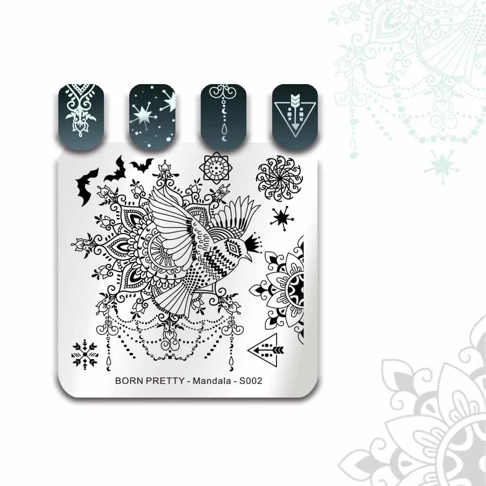 set11 Born Pretty DIY пластина для стемпинга для нейл-арта Цветочные Животные Мультфильм Цветок Изображение Шаблон лак для ногтей трафарет инструмент для маникюра - Цвет: set11