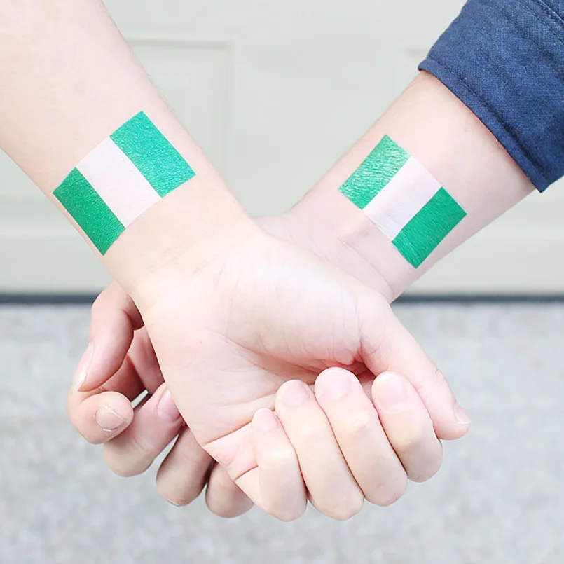 10PCS World Soccer Tattoo Stickers Football Waterproof Flag on Face Arm 32 Teams Souvenir | Спорт и развлечения