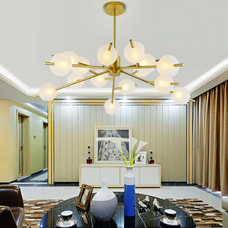 Скандинавская летняя Подвесная лампа из магнолии в виде фруктов Молекулярный