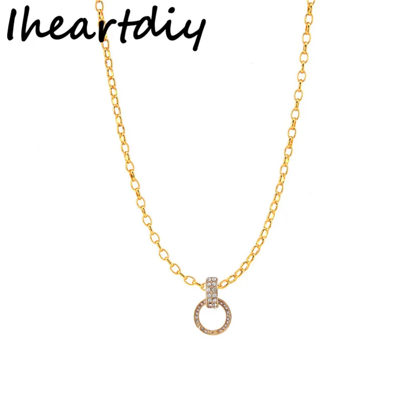 Горячая Распродажа Хрустальная Пружинная Застежка подвеска с цепочкой длиной 45