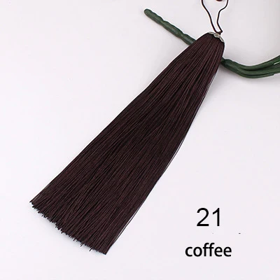 21 coffee 2 шт. в упаковке, 17 см, шелковые кисточки, бахрома, кисточки, занавески, сделай сам, ремесла, подарок, кисточка, в поисках подвески, для изготовления ювелирных изделий, шьют, занавески, аксессуары - Цвет: 21 coffee