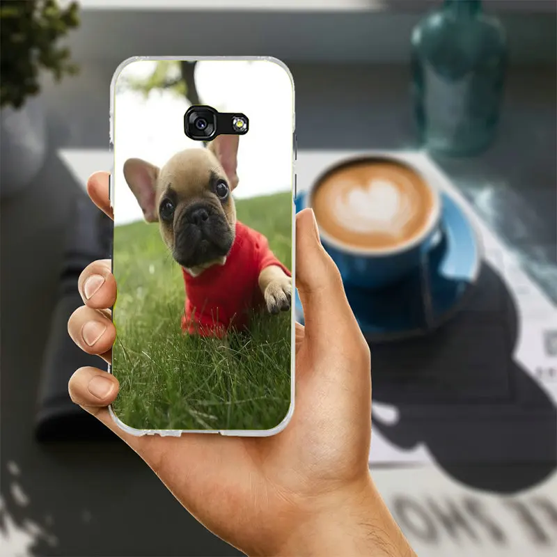 Французский бульдог щенок в масках Frenchie Мягкие силиконовые телефон чехлы для