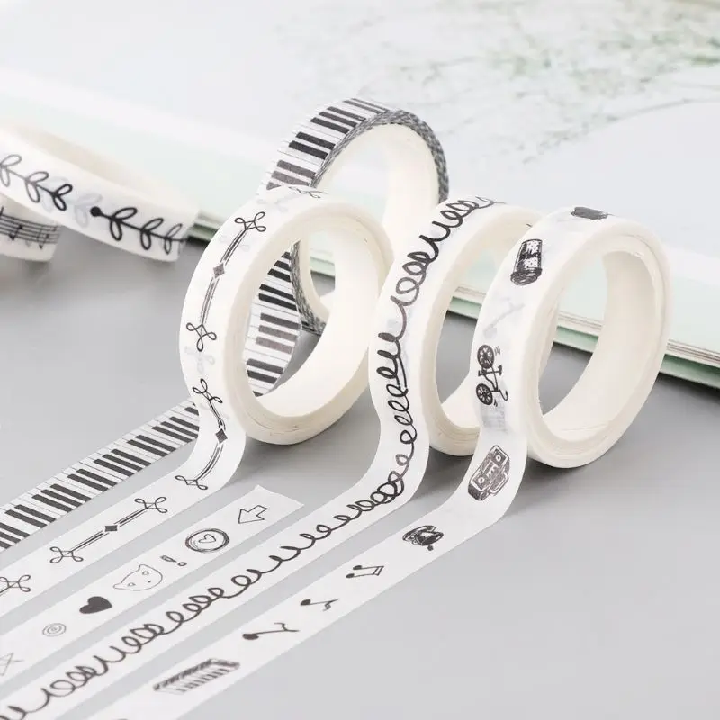 10 рулонов/упаковка Васи ленты DIY декоративные Скрапбукинг планировщик бумага маскировки клейкая наклейка ремесло подарки