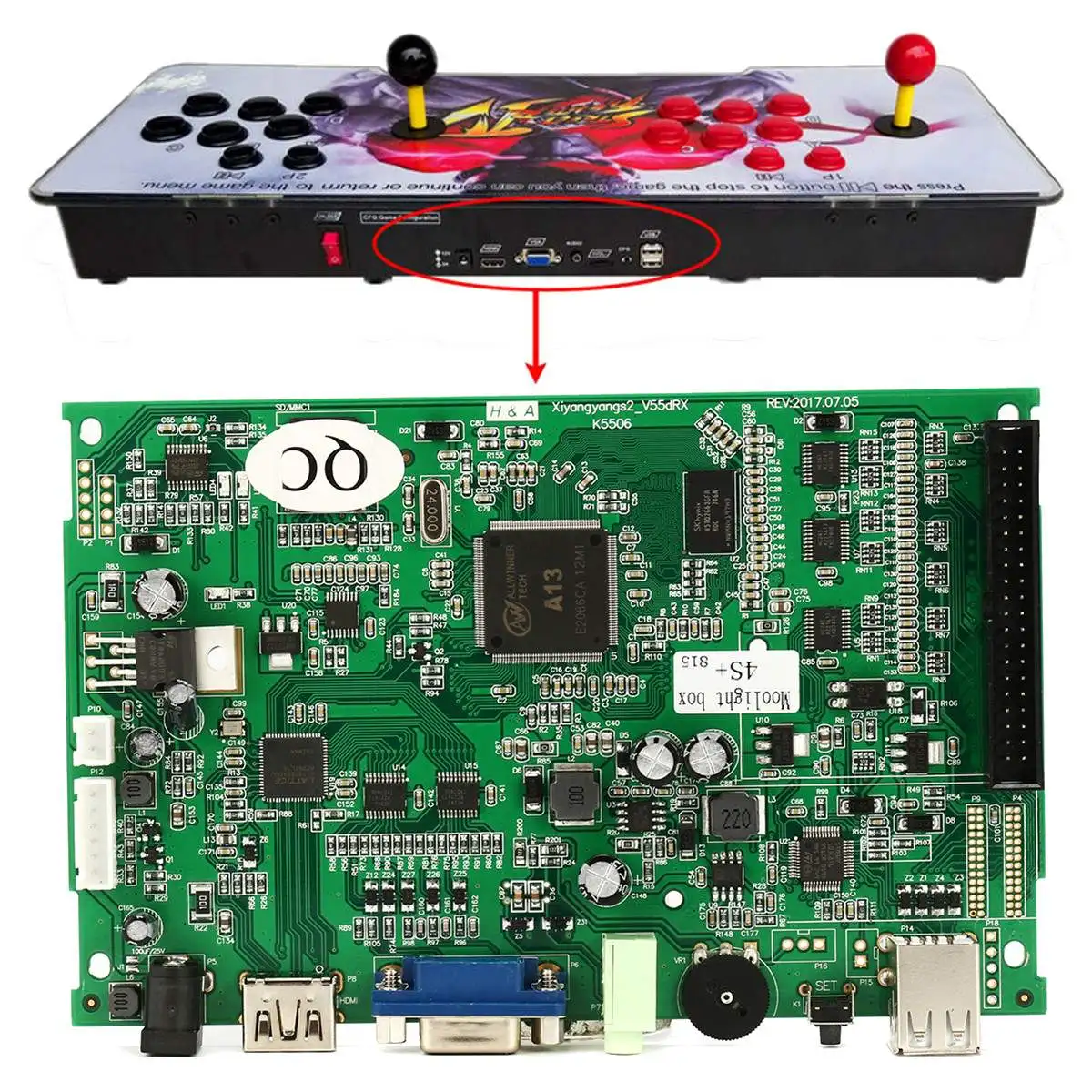 Игровой ящик 4/5S 815/1314 в 1 MAME Jamma VGA Pandoras шкаф машина материнская плата запчасти консоль мульти аркадная плата PCB картридж