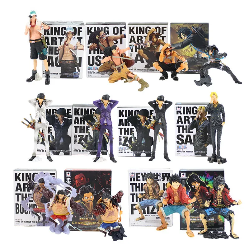 13-26 см 14 стилей фигурки модели игрушки коллекция обезьяны D Luffy Roronoa Zoro Portgas Ace Usopp