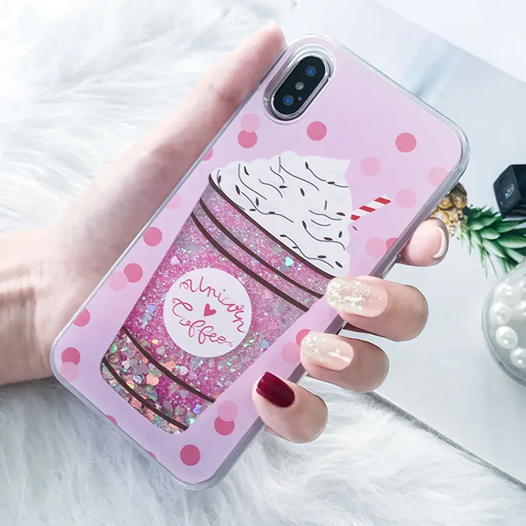 Чехол BROEYOUE для iPhone 7 Plus 5 5S SE 6 6S X блестящая Звезда динамическая жидкость зыбучий