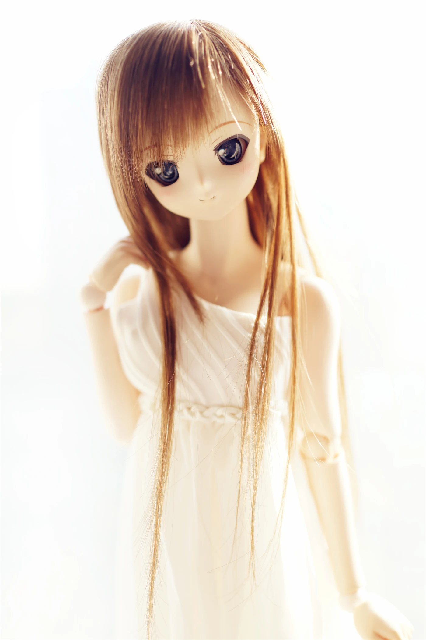 Estartek 1/3 1/4 сексуальное японское аниме белое шифоновое платье Набор для BJD SD DD кукла