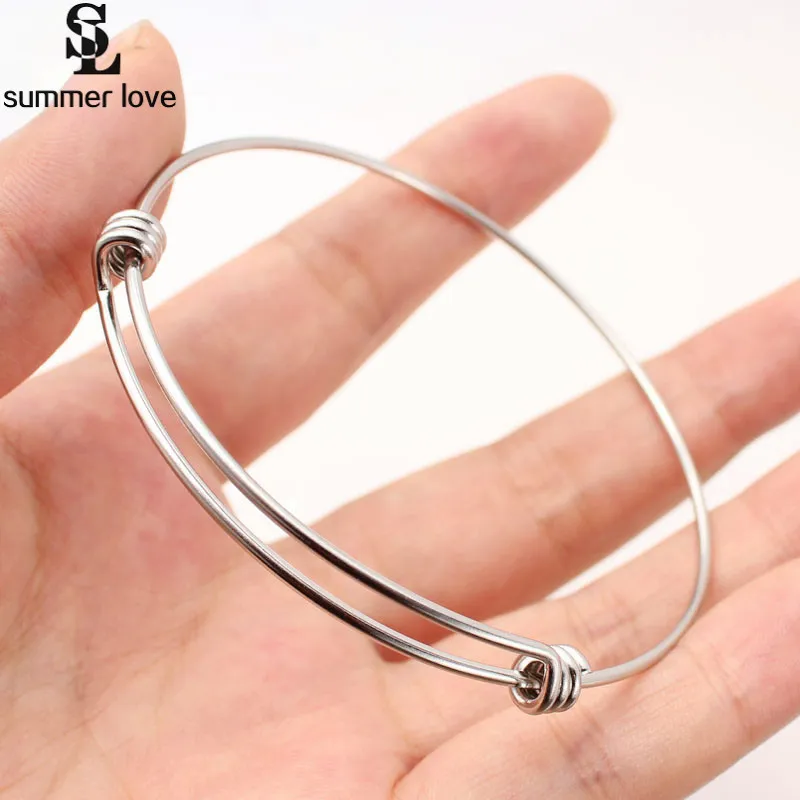 20 шт. браслет из нержавеющей стали 50/60/65 мм|cuff bangle|wire braceletadjustable wire bracelets |