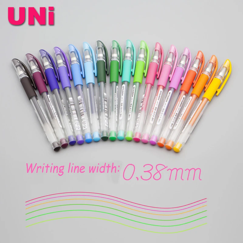 1 шт Япония 0,38/0,7 мм Mitsubishi Uni-Ball/Rollerball Signo 151 металл/молочный цвет минимальное количество гелевых чернил для офисного подписи Водонепроницаемая ручка