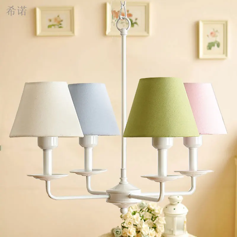 4 руки детская кровать Люстра для фойе гостиной крытый светильник Европейский