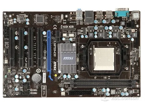 Бесплатная доставка оригинальная материнская плата для MSI NF725 C35 DDR3 Socket AM3 USB2.0 8 ГБ