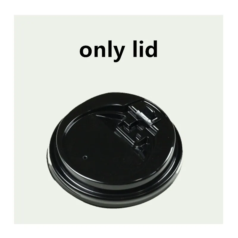 only lid 500 шт 90 Калибр прозрачная одноразовая пластиковая чашка вечерние на день рождения свадебные холодные напитки сок, Кофе Молоко для чая и других напитков чашки - Цвет: only lid