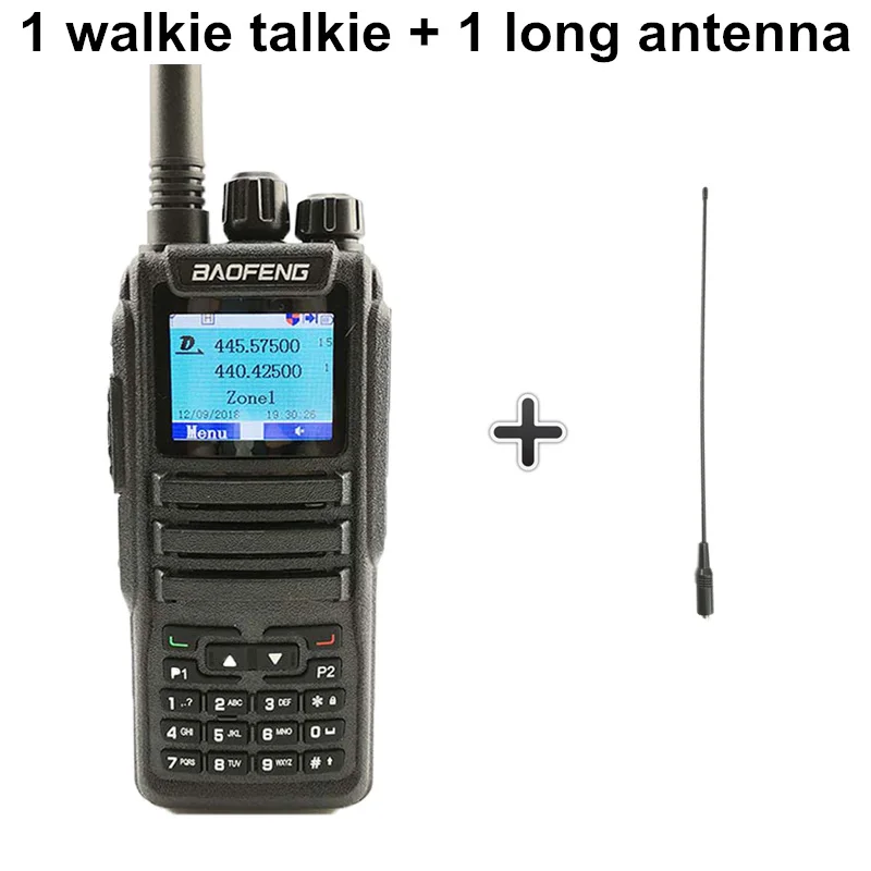 Add a 38cm antenna Baofeng цифровой DM-1701 двухканальные рации Tier 2 Dual Time slot двухдиапазонный двухсторонний радиоприемник DMR Ham любительская радиостанция КВ трансивер - Цвет: Add a 38cm antenna