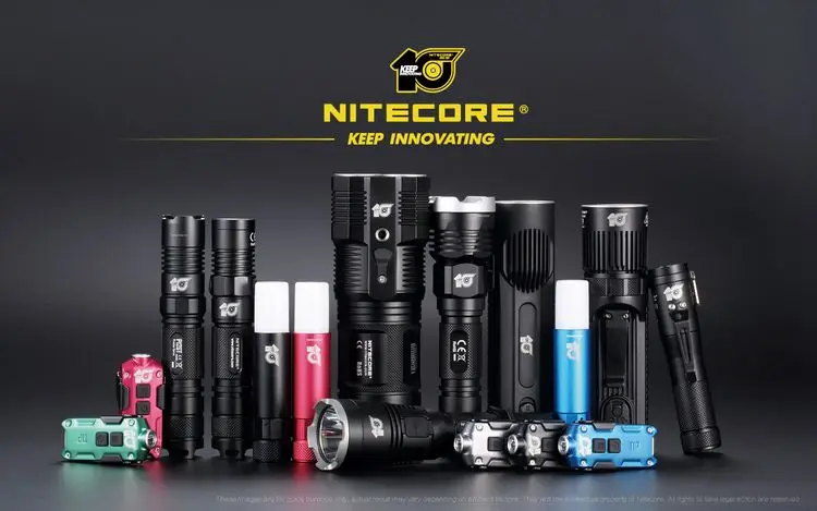 Распродажа! NITECORE праздничный подарочный набор наконечник металлический микро USB Перезаряжаемый кнопочный светильник+ зажим мини EDC маленький флэш-светильник 5 цветов