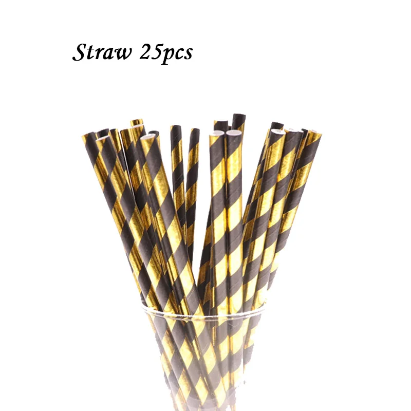 Straw25pcs 8 шт./лот красочные Золотая бумага одноразовая посуда тарелка салфетки под чашки Детская Игрушка В ванную вечерние украшения свадебные принадлежности - Цвет: Straw25pcs