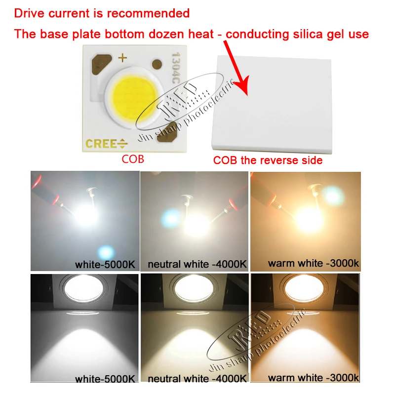 10/20 шт cree cxa1304 COB led chip xlamp cob 9V 3W 9w диодный чип излучатель света мощный белый теплый