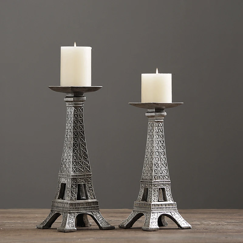 Европейский деревенский Ретро ручной домашний декоративный подсвечник