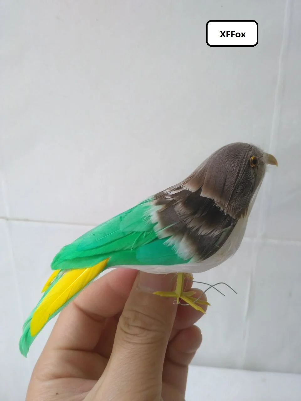 

Мини модель серая и зеленая птица из пенопласта и меха Реалистичная милая кукла птичка подарок около 12 см xf0591