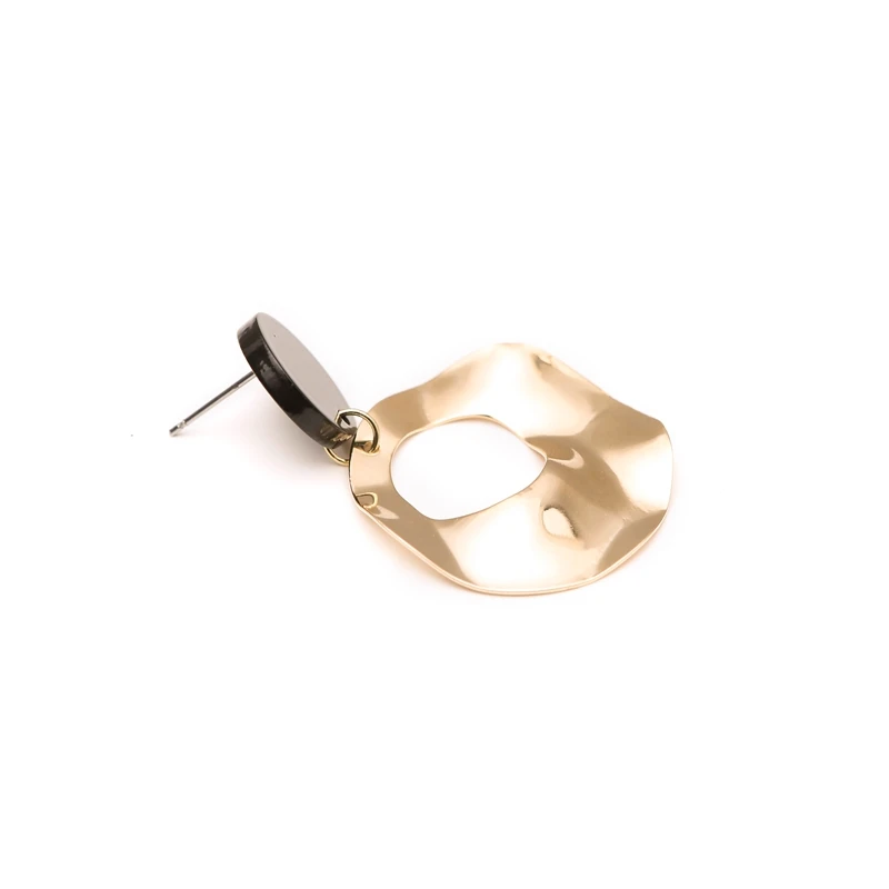 fashion design Metal irregular round dangle earrings for women chic girl trendy night party show wholesale | Украшения и