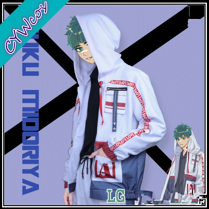 My Hero Academy Todoroki Shoto izku Midoriya deku, костюм для косплея, спортивная одежда для мужчин, повседневные Костюмы, Толстовка на Хэллоуин+ штаны+ шапка