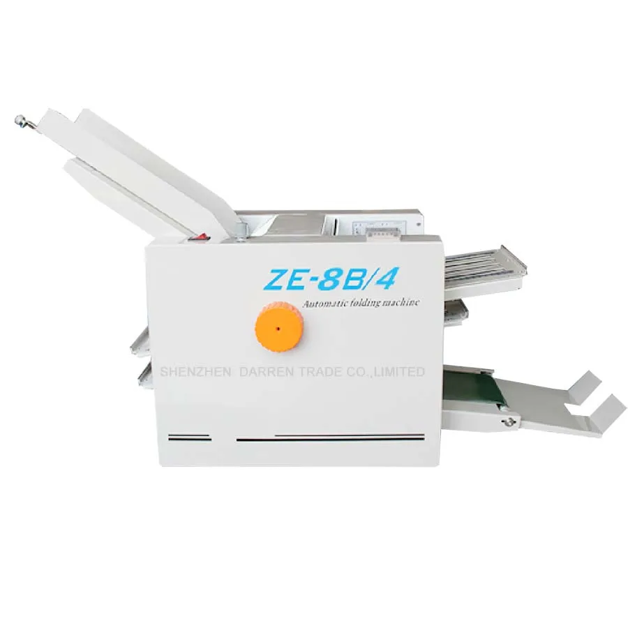 

1pc ZE-8B/4 automatic paper folding machine max for A3 paper+high speed+4 folding trays+100% warranty