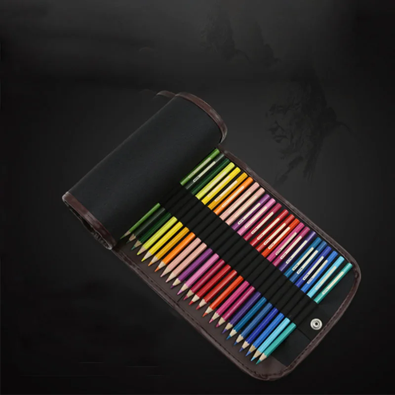 Пенал тканевый с 36 отверстиями для мальчиков и девочек рулонный чехол карандашей