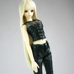 Wamami 367 # черный 14 MSD 13 SD DZ топ из синтетической кожижилетОдежда BJD Dollfie