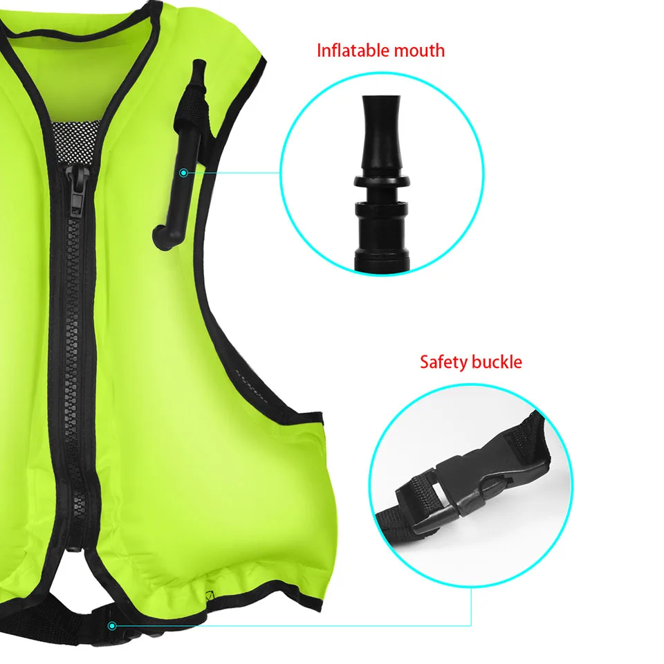 OMOUBOI унисекс флуоресценции зеленый серфинг безопасности жизни куртка с