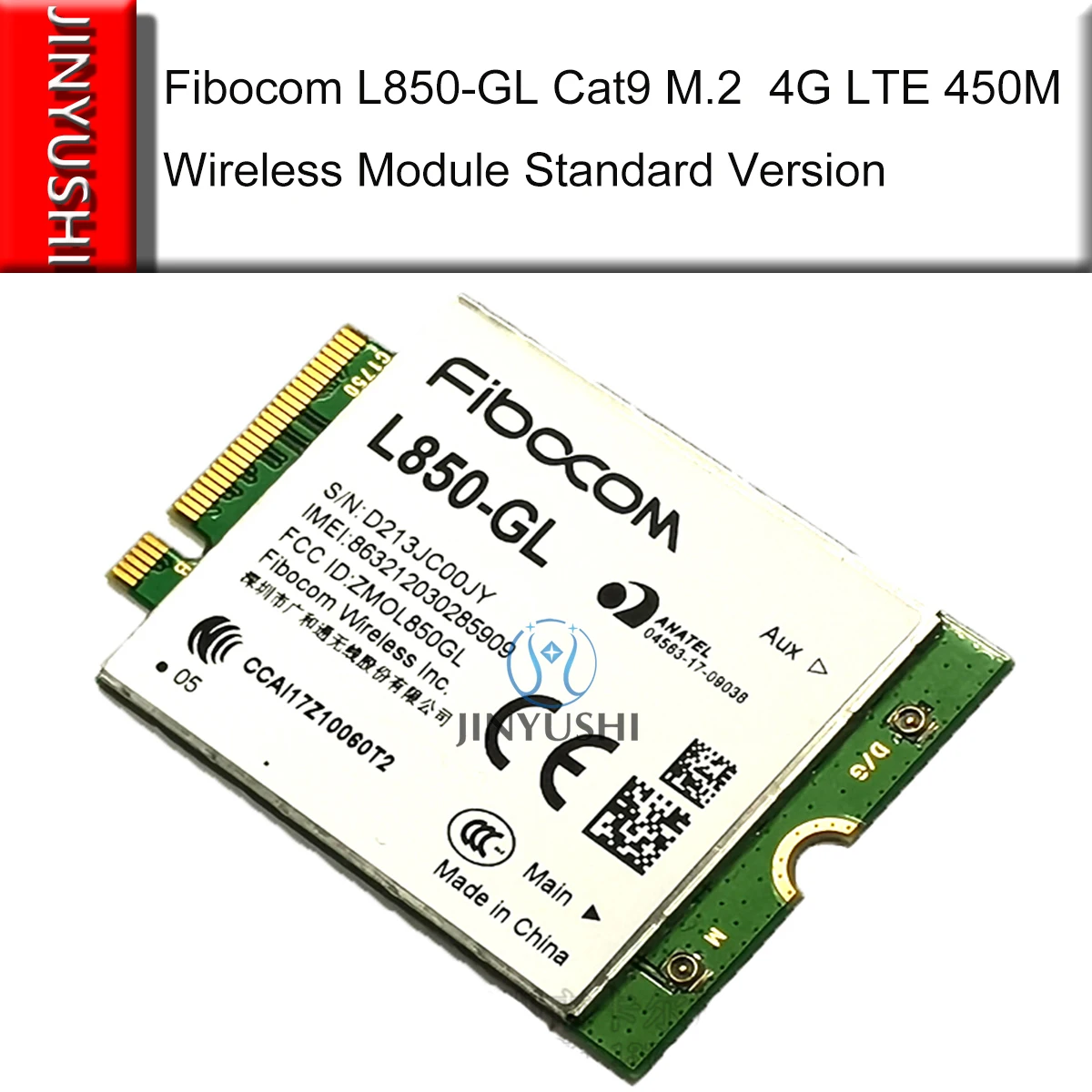 Новый оригинальный беспроводной модуль JINYUSHI Fibocom L850-GL M.2 LTE-FDD/LTE-TDD/WCDMA 4G cat9 450M