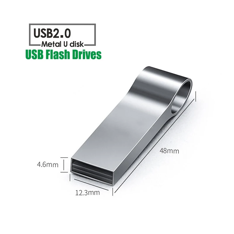 Высокоскоростная металлическая ручка USB накопитель 16 ГБ 32 64 Гб 128 флеш 8 Флешка