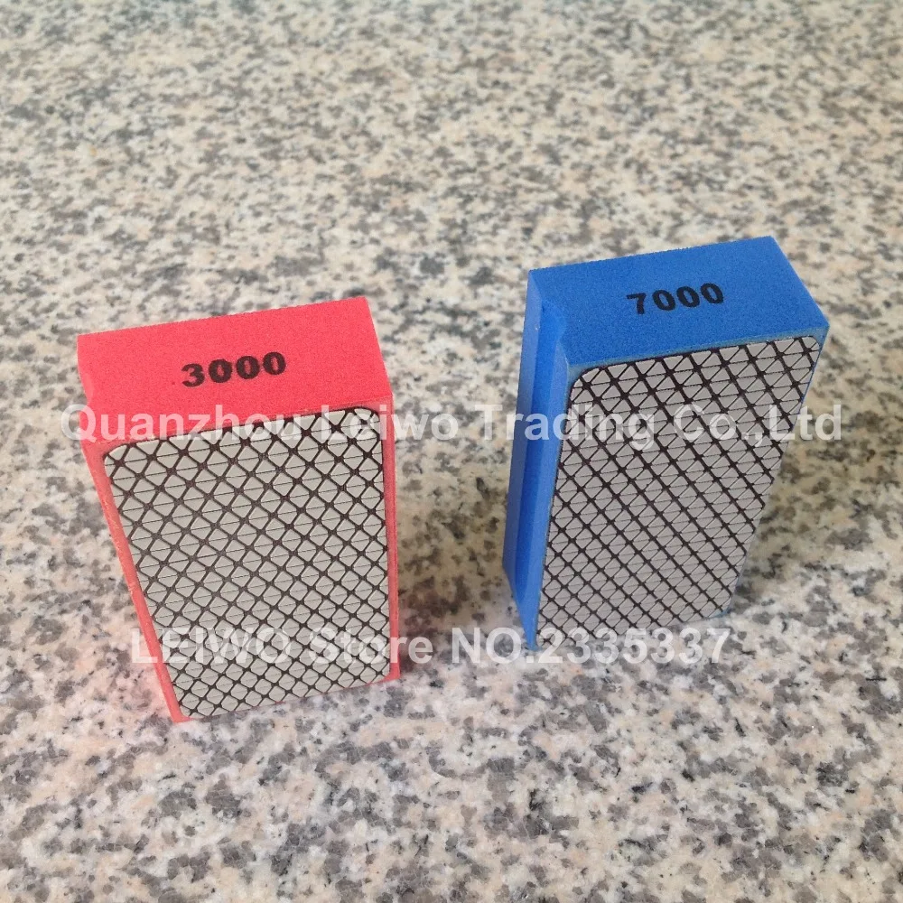 Алмазная ручная полировальная подложка с поролоновой поверхностью 100x50 мм для