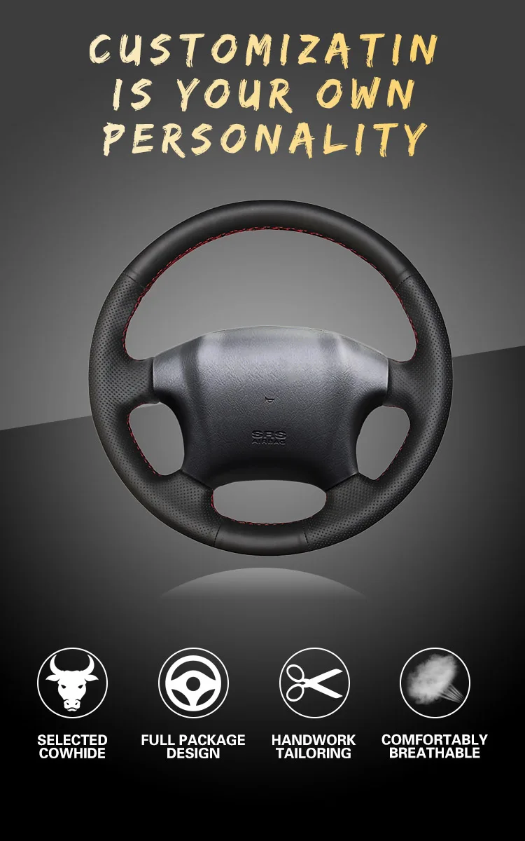 Автомобильный чехол на руль для hyundai Tucson 2005 2006 2007 2008 2009 2006- внутренняя оплетка на руль