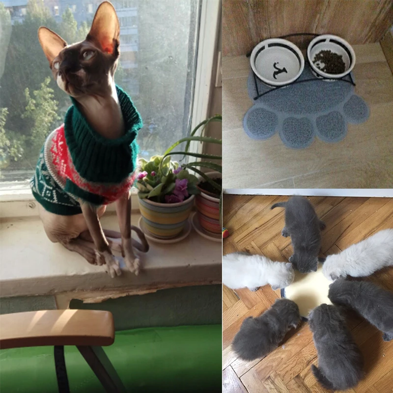 3 цвета милый аксессуар в виде лапы животного собаки кошки щенка коврик из ПВХ