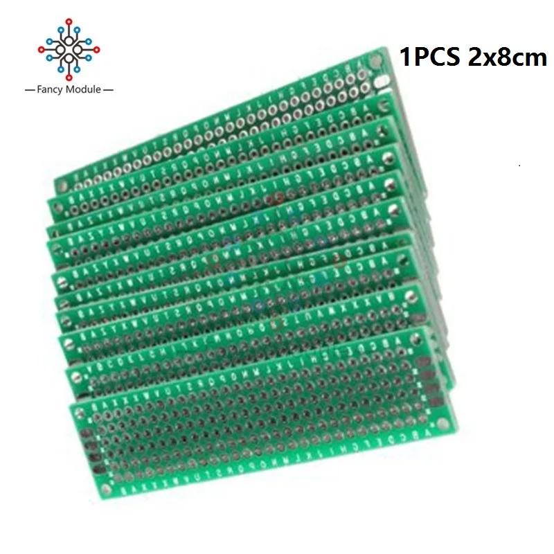 4 шт. двухсторонний Прототип PCB Луженая макетная плата 5x7 4x6 3x7 2x8 см каждая 1 шт. FR4