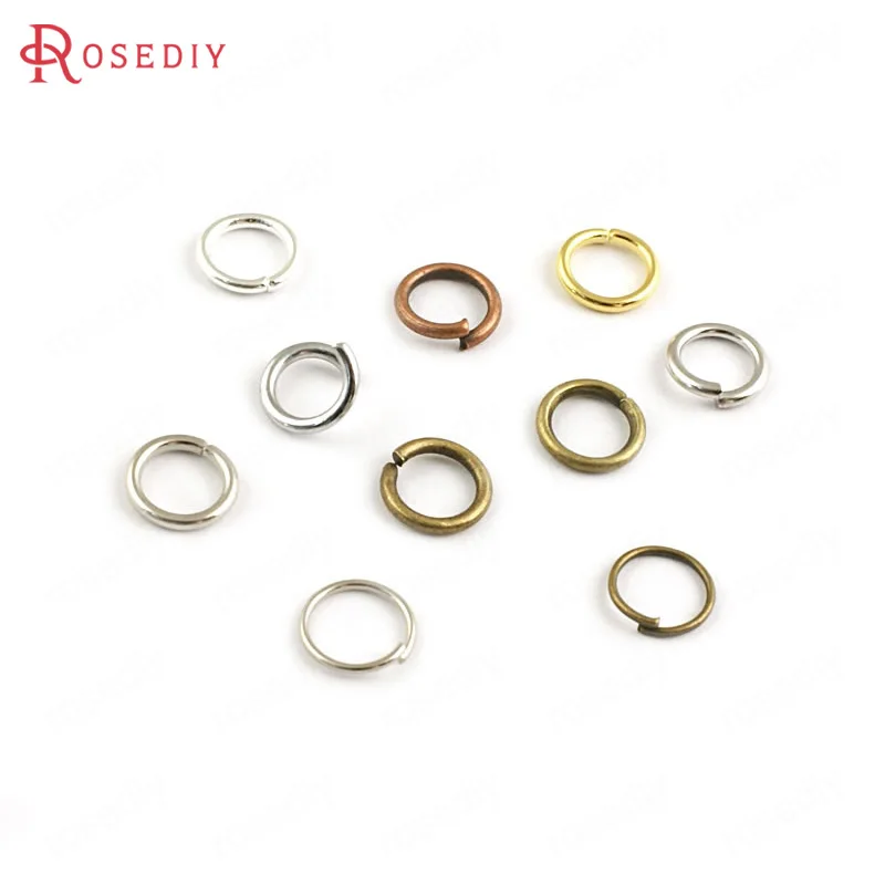 

(16711)50g Diameter 4MM 5MM 6MM 7MM 8MM Thickness 0.7MM~1.2MM Iron Connect Rings Jump Rings Split Rings Jewelry Accessories