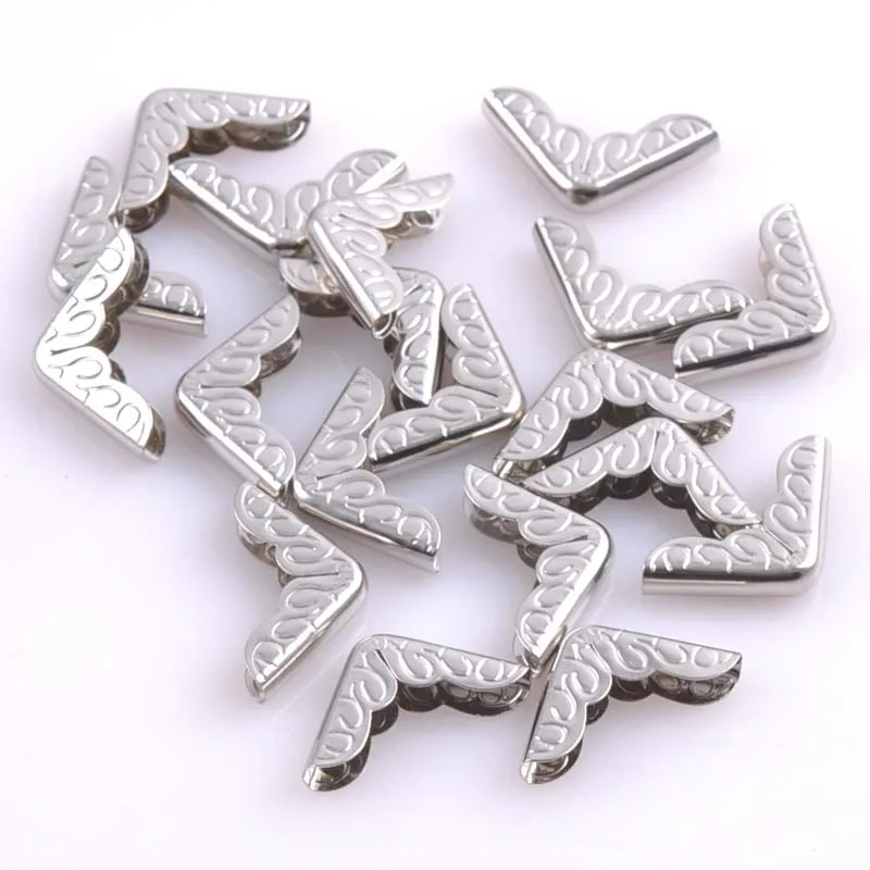 Серебристые металлические уголки для книг Скрапбукинг Фотоальбомы меню поделки