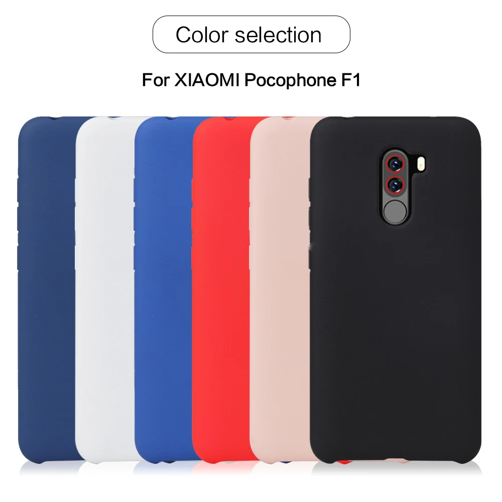 Жидкостный Мягкий силиконовый чехол для телефона Xiao mi Pocophone F1 9 8 A2 Lite оригинальный