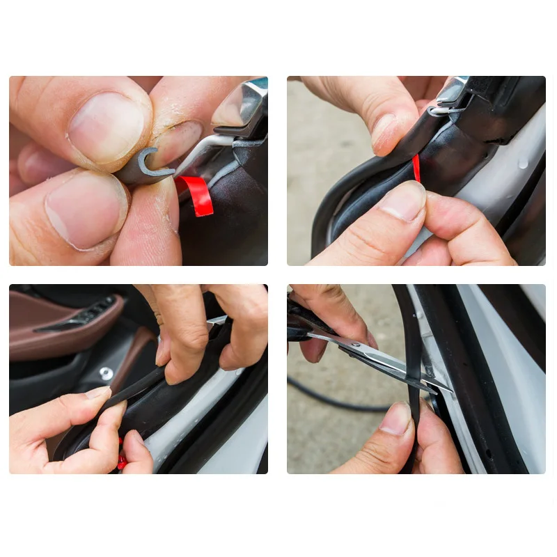 Car Door Protector Anti Collision Trim Edge Scratch Covers Trunk Hood Rubber Strip Car-styling Decoration Stickers Accessories | Автомобили