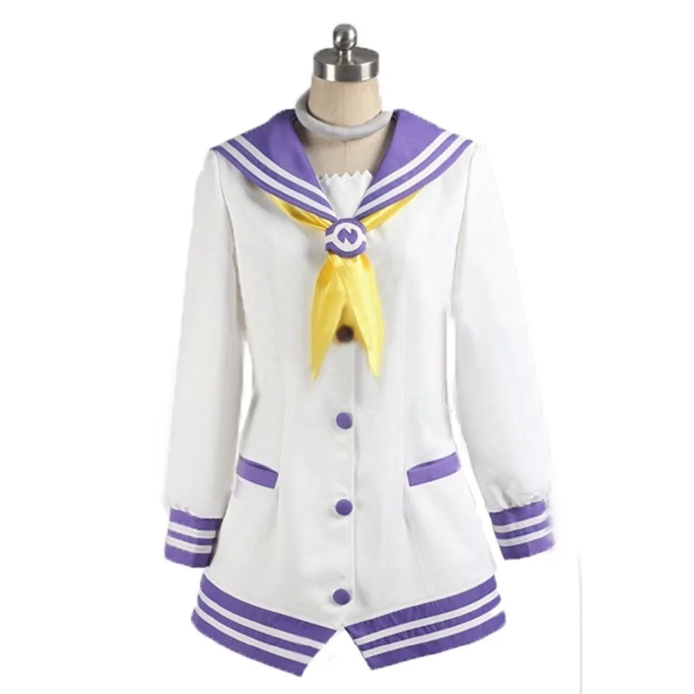 Hyperdimension Neptunia Mk2 Nepgear фиолетовый костюм сестры Косплей Аниме с носками вечернее платье Лолита Белый Фиолетовый униформа