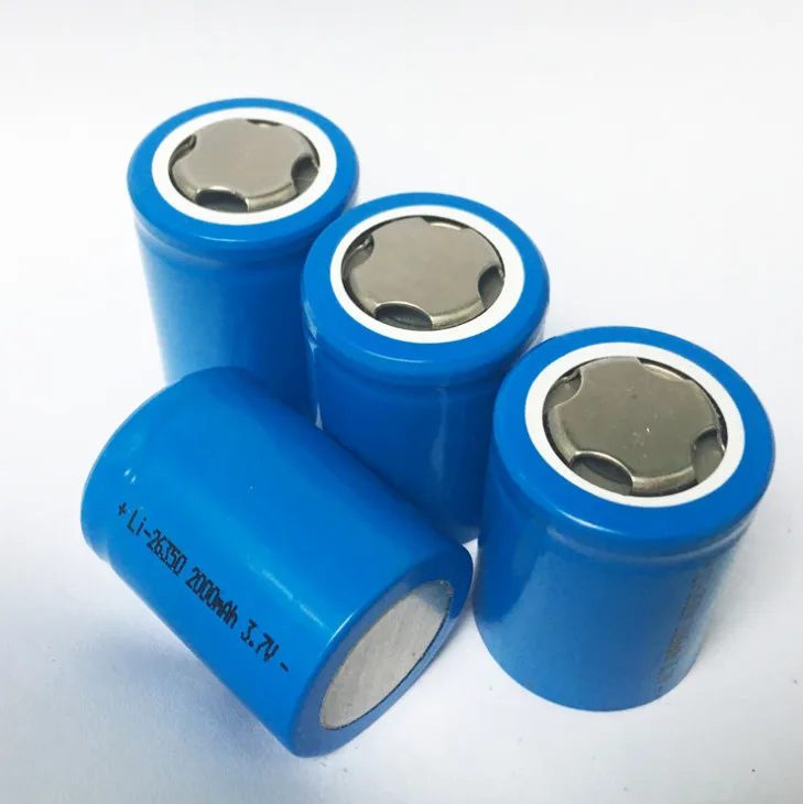 263550 литиевая батарея 3 7 V 26350 2000MAH фонарик 2000mAh пакет ICR|Портативные осветительные