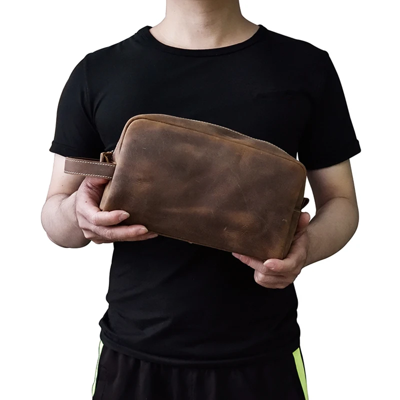 MAHEU высокое качество мужской дневной клатч из натуральной коровьей кожи большая